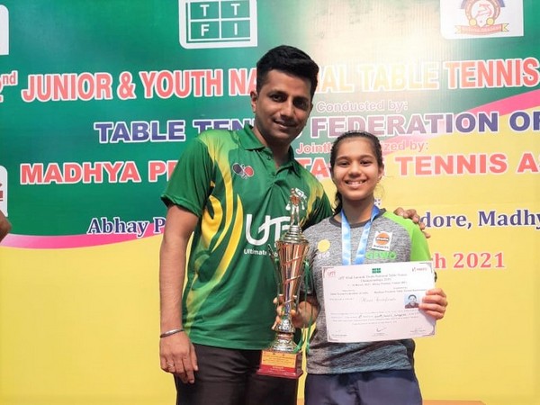 Maharashtra paddler Diya clinches second successive Youth Nationals title