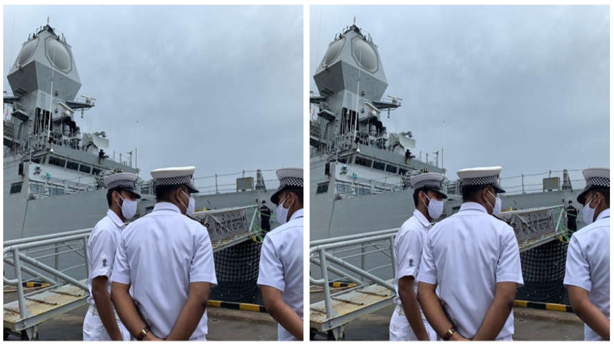 INS KOCHI REACHES MUMBAI AFTER RESCUING 125 PEOPLE FROM BARGE P305