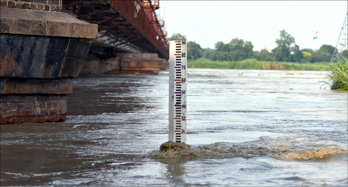 Delhi: Yamuna River flows slightly above danger mark at 205.81 metres