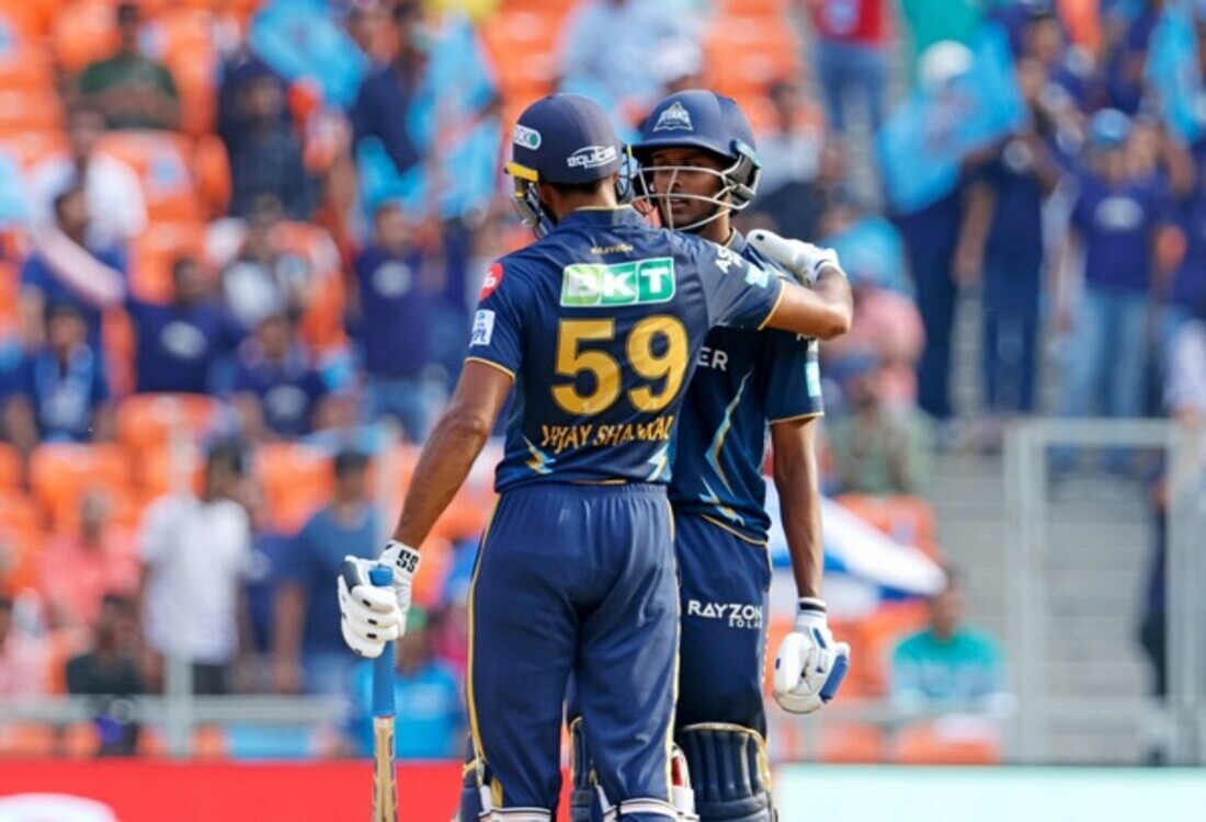 Shankar, Sudarshan led Gujarat Titans to 204/4 against KKR
