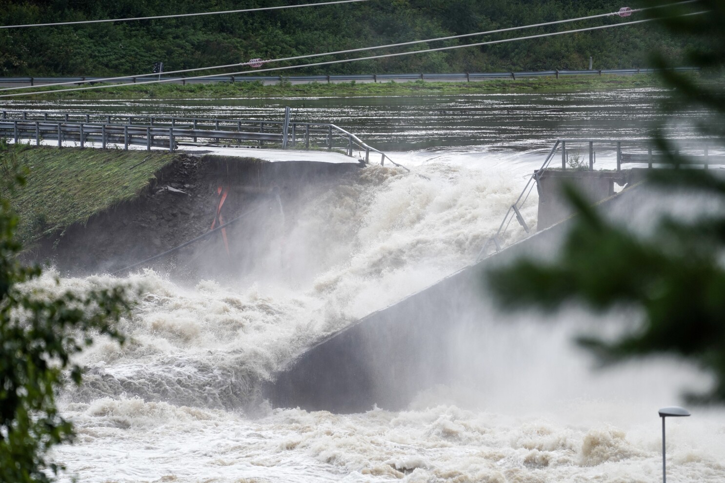 Dam in Norway partially bursts due to heavy rain and floods