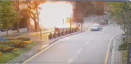Turkish Parliament hit by blast, suicide bomber caught on camera