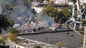 Ukrainian missile strike on shipyard in Crimea damages Russian ship