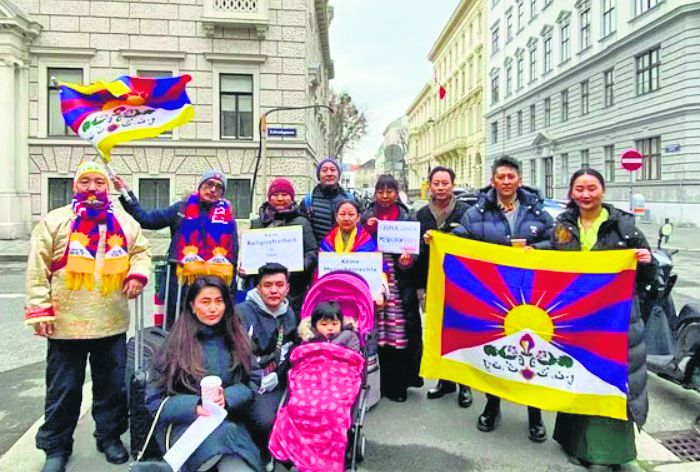Tibetan Diaspora in Vienna protests China’s human rights violations