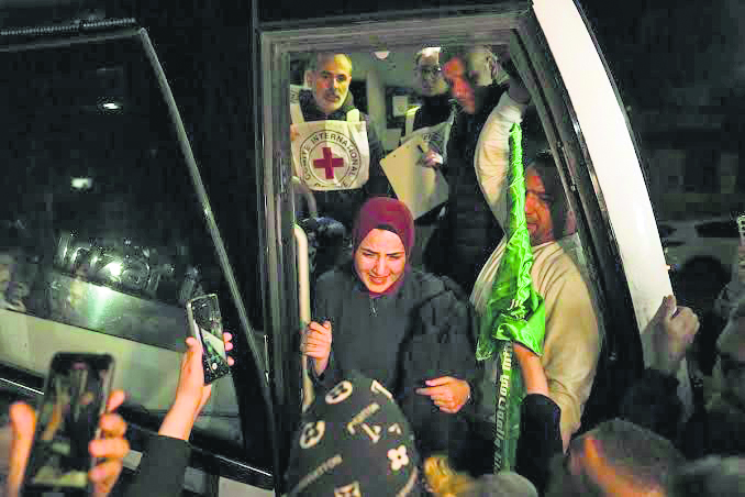 Israel frees more Palestinian prisoners following release of 16 hostages by Hamas