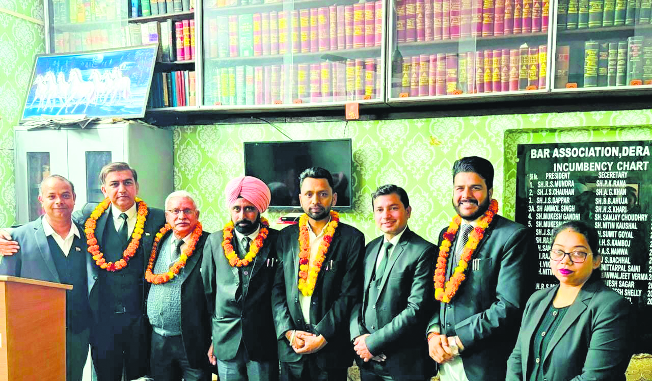 The Bar Association Dera Bassi’s newly formed team takes oath