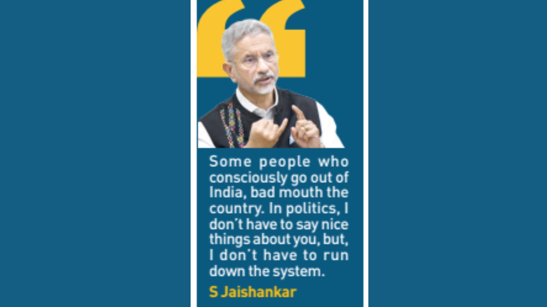 Jaishankar trashes Rahul over his Cambridge speech