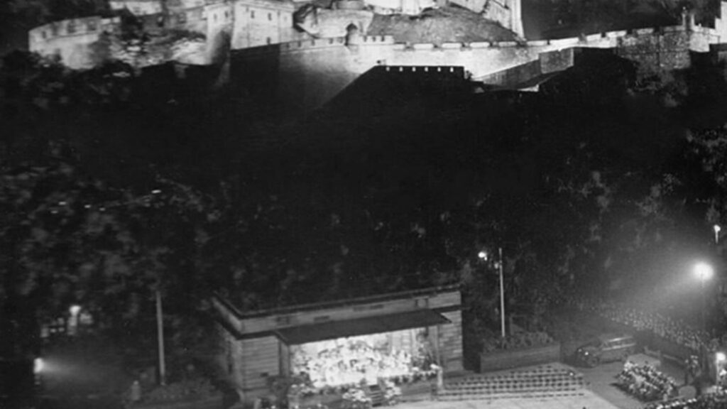 Edinburgh Castle, inaugural International Festival in 1947 Edinburgh Castle, inaugural International Festival in 1947
