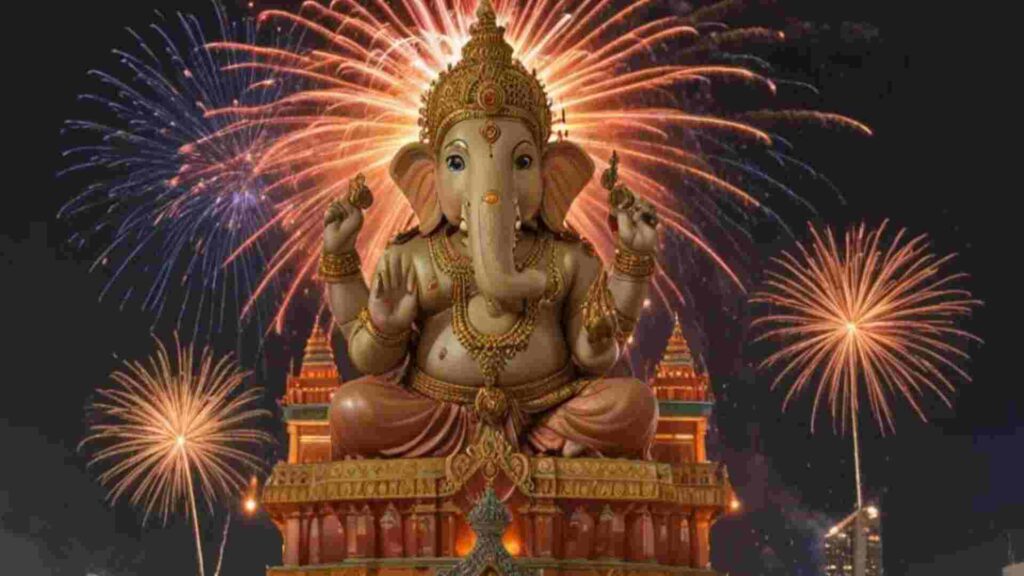 AI Generated image of ganpati bappa in Bangkok AI Generated image of ganpati bappa in Bangkok