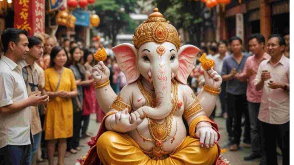 AI Generated image of ganpati bappa in china AI Generated image of ganpati bappa in china