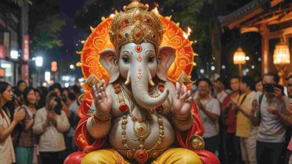 AI Generated image of ganpati bappa in japan AI Generated image of ganpati bappa in japan