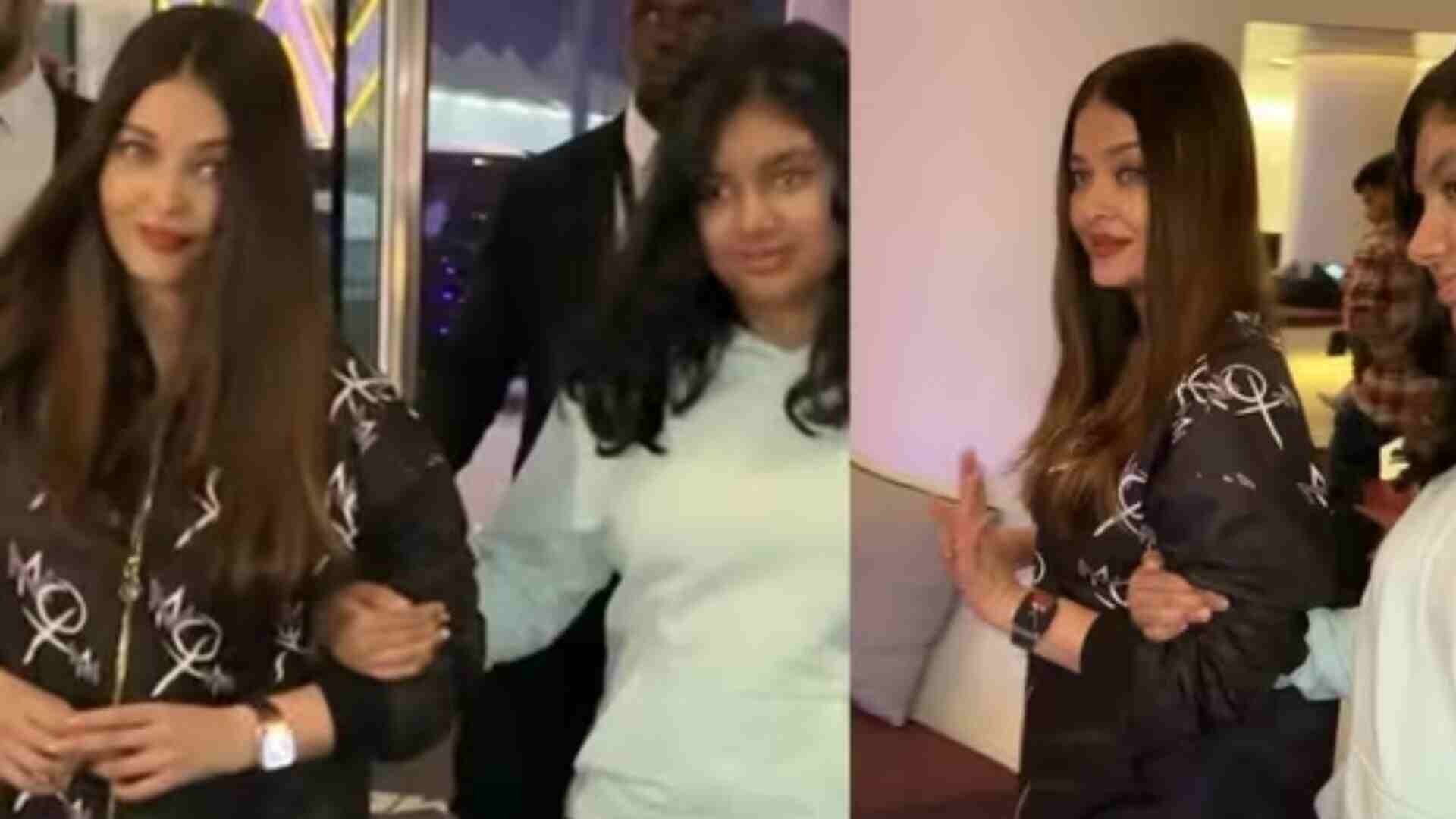 Aishwarya Rai and Daughter Aaradhya Arrive in Abu Dhabi for IIFA 2024