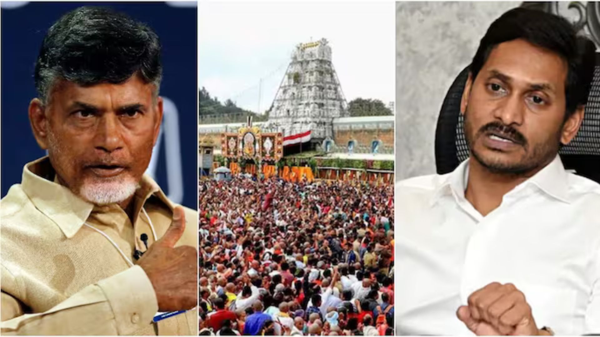Ladoo Raw: Chandrababu Naidu and Jagan Reddy Clash Over Cancelled Tirupati Temple Visit
