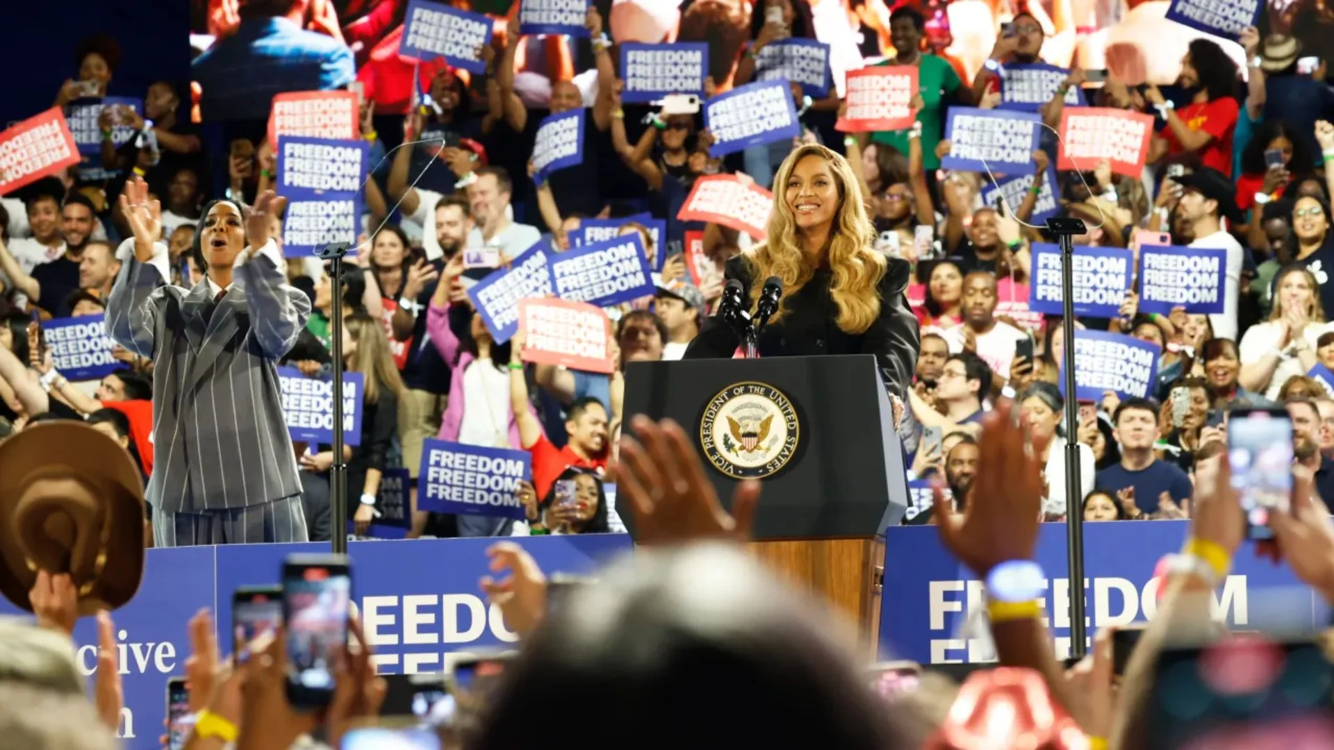 Watch: Beyonce Rallies For Kamala Harris, Champions Unity And Freedom For Future Generations