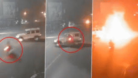 Bike Blasts And Burns After Collision With SUV: 2 Bikers Die In WB Tragedy | WATCH