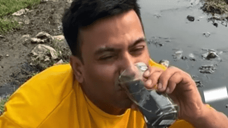 ‘Disgusted’: Puneet Superstar Drinks Sewage Water Goes Viral | WATCH