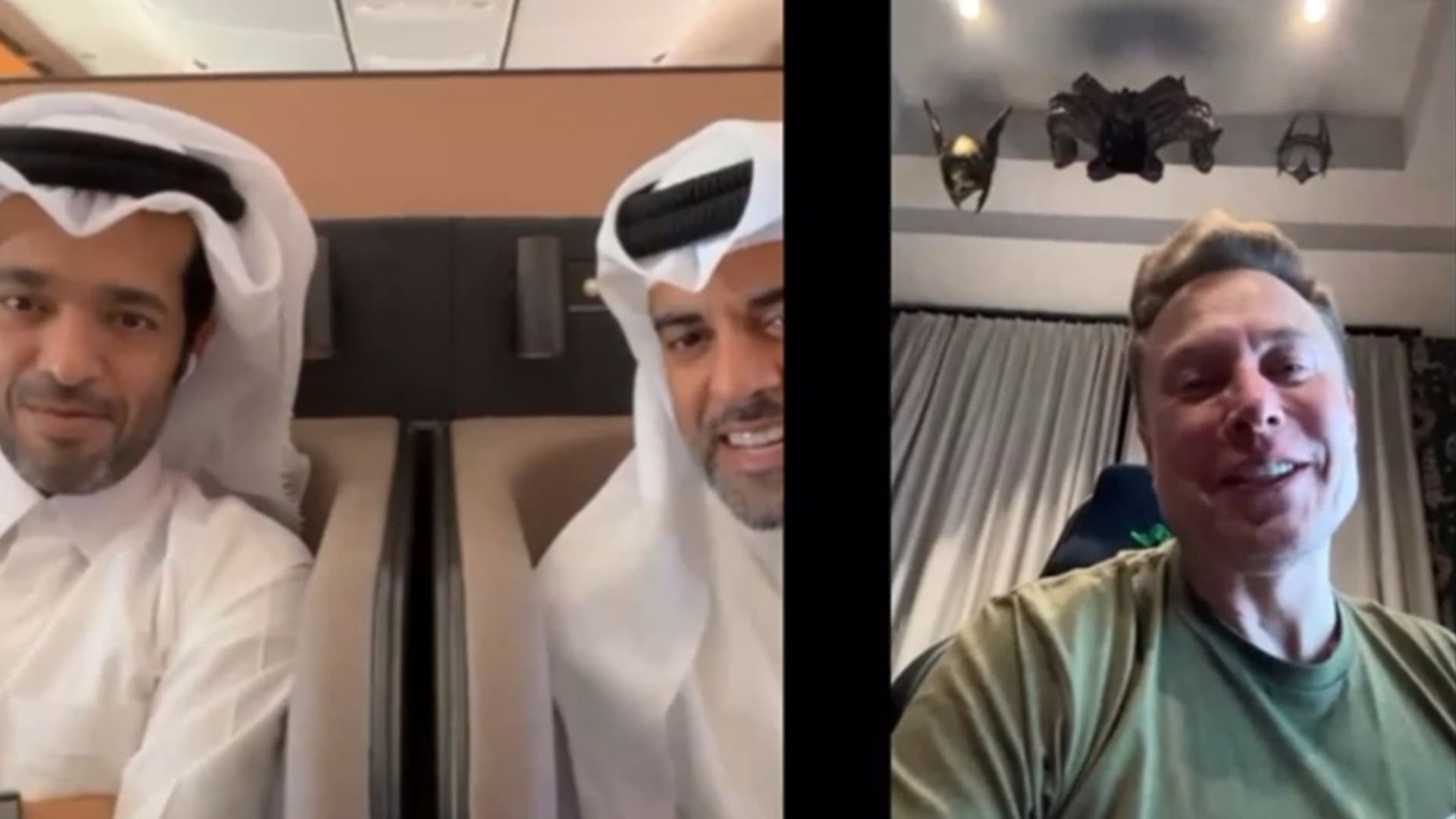 Elon Musk Connects Via FaceTime On Qatar Airways’ First Boeing 777s Equipped With Starlink | Watch