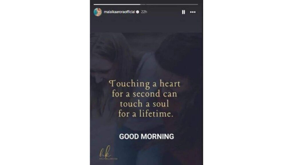 Malaika Arora posts story Malaika Arora posts story