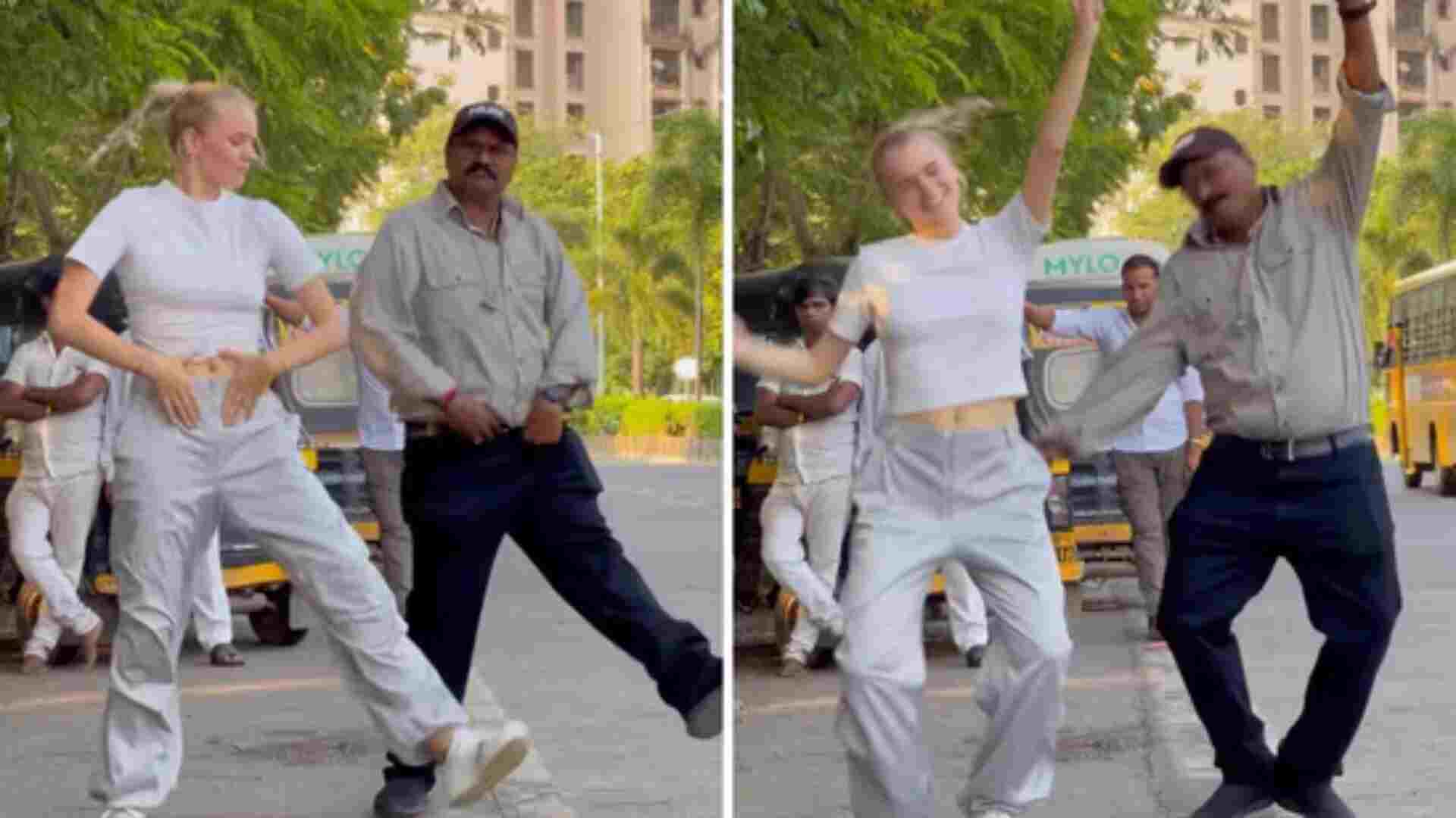 Watch: Mumbai Cop Dances With Danish Woman On Street