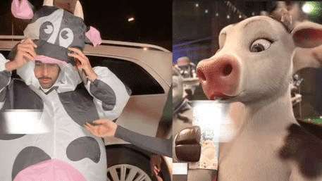 Orry’s Epic Cow Costume Leaves Halloween Party In Stitches: Moo-rry’s Grand Entrance! | WATCH