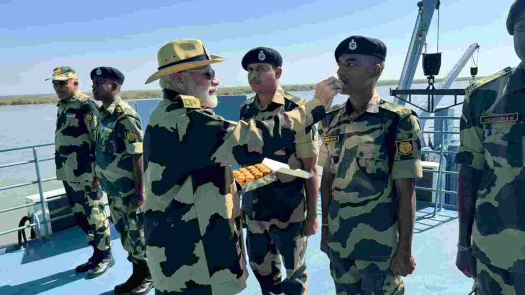 PM Modi celebrates Diwali with Jawans in Kutch PM Modi celebrates Diwali with Jawans in Kutch