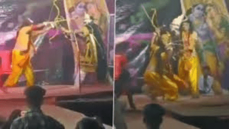 Ravan Hits Ram During Ramlila Video Goes Viral: WATCH