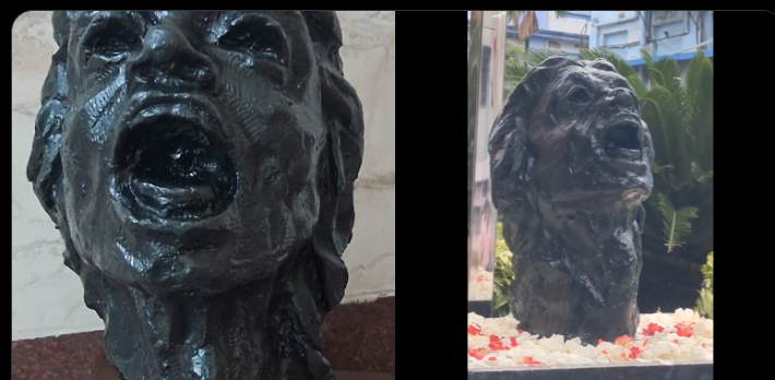 WATCH| Controversial ‘Screaming Statue’ Unveiled At Hospital After Doctor’s Murder
