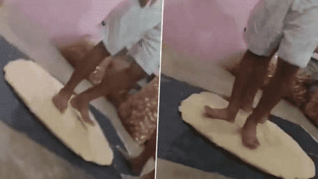 Viral Video: Jharkhand Duo Caught Kneading Golgappa Dough With Feet!