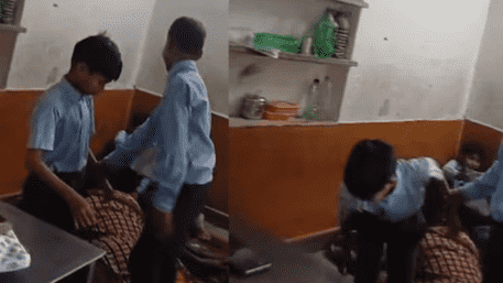Viral Video: Students Giving ‘Leg Massage’ To Teacher Lying On Ground In Jaipur
