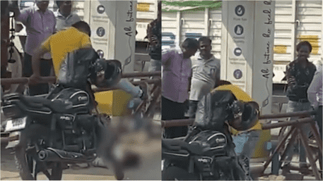 WATCH | ‘Shocking! Man Beats And Smashes Girlfriend To The Ground At Crowded Petrol Pump