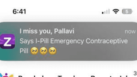 Zepto’s ‘I Miss You’ i-Pill Notification: Woman Slams Back, ‘Draw a Line!’
