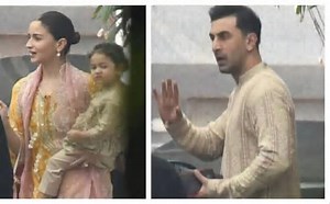 Alia Bhatt & Ranbir Kapoor’s Daughter Raha Steals Spotlight On Diwali Outing