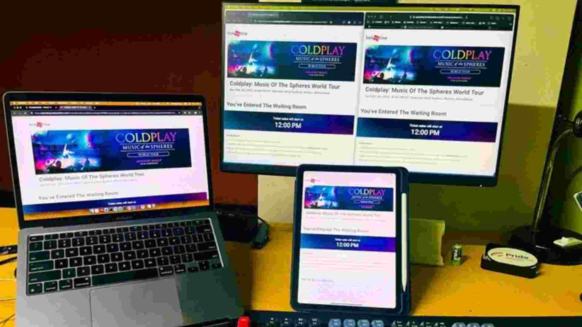 Coldplay Fans Go All Out, Using Multiple Devices to Book Ahmedabad Tickets