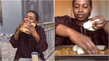 Ghanaian TikToker Afua Nash Takes On 4-Day ‘Eat-a-thon’ Challenge To Break World Record | WATCH
