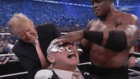 How Trump Shaved the US Education Chief’s Husband’s Head In The WWE Ring | WATCH