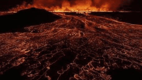 Iceland Volcano Erupts for the 10th Time After 8 Centuries: Aerial Footage Goes Viral | WATCH