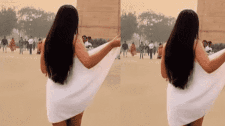 Kolkata Model’s ‘Obscene Towel Dance’ At India Gate Goes Viral | WATCH