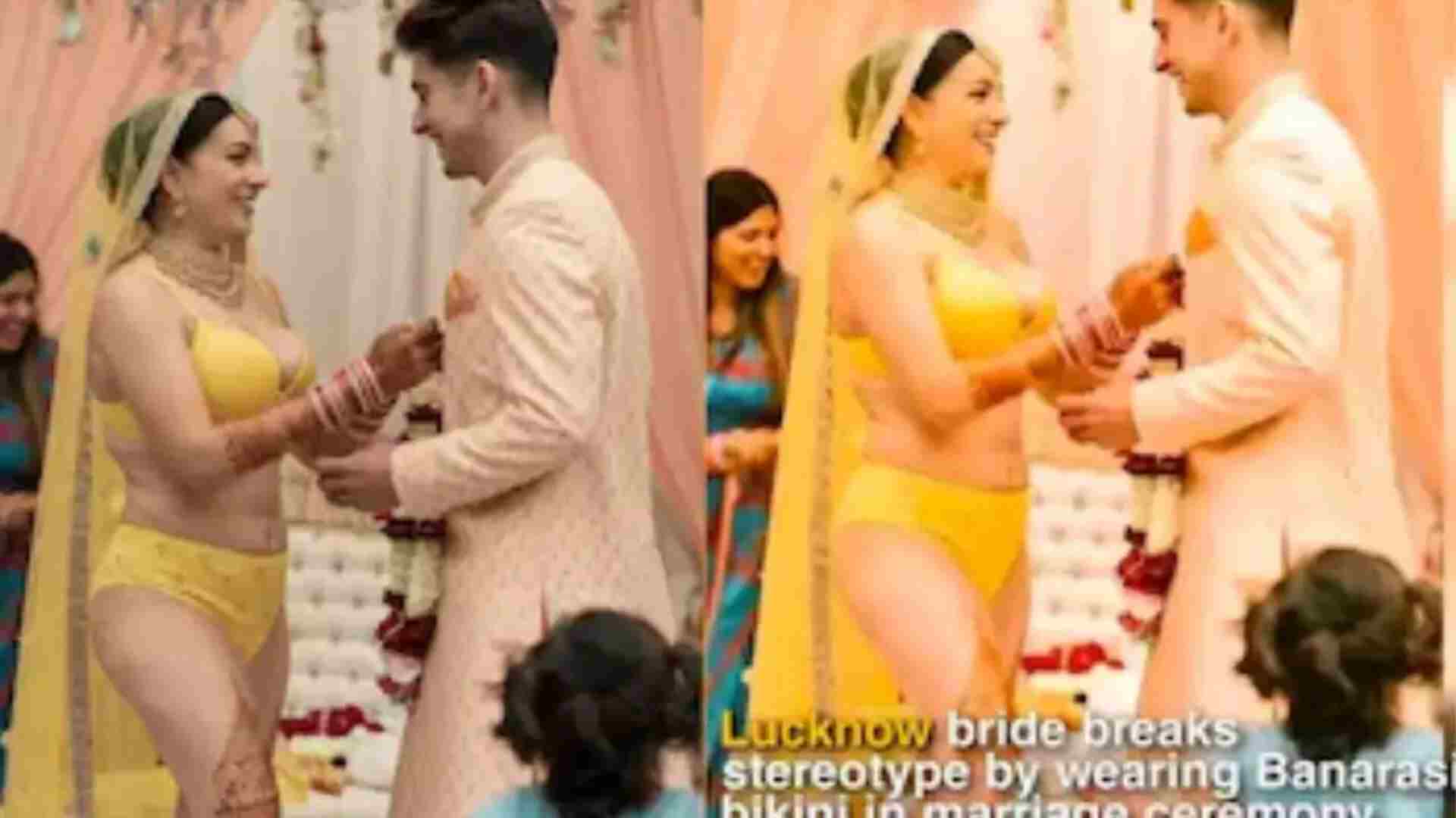 Lucknow Bride Wears ‘Banarasi Bikini’ for Wedding, But…
