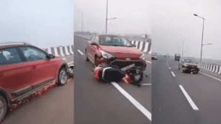Lucknow Road Rage: Car Drags Scooty for 1 km, Video Surfaces | WATCH