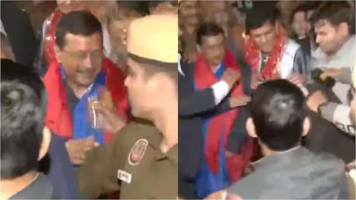Man Tries To Attack Arvind Kejriwal: Throws Liquid On Him | WATCH