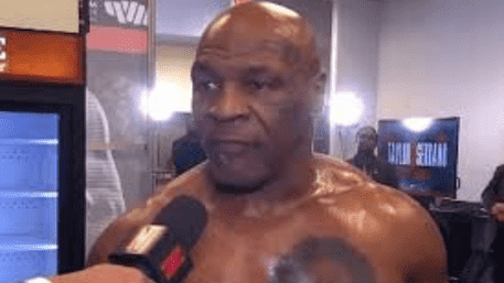 Mike Tyson’s ‘Cheeky’ Moment During Pre-Fight Interview Breaks the Internet | Watch