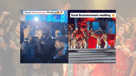 Surat Wedding Extravaganza: Bollywood Stars Light Up Builder’s Grand Celebration