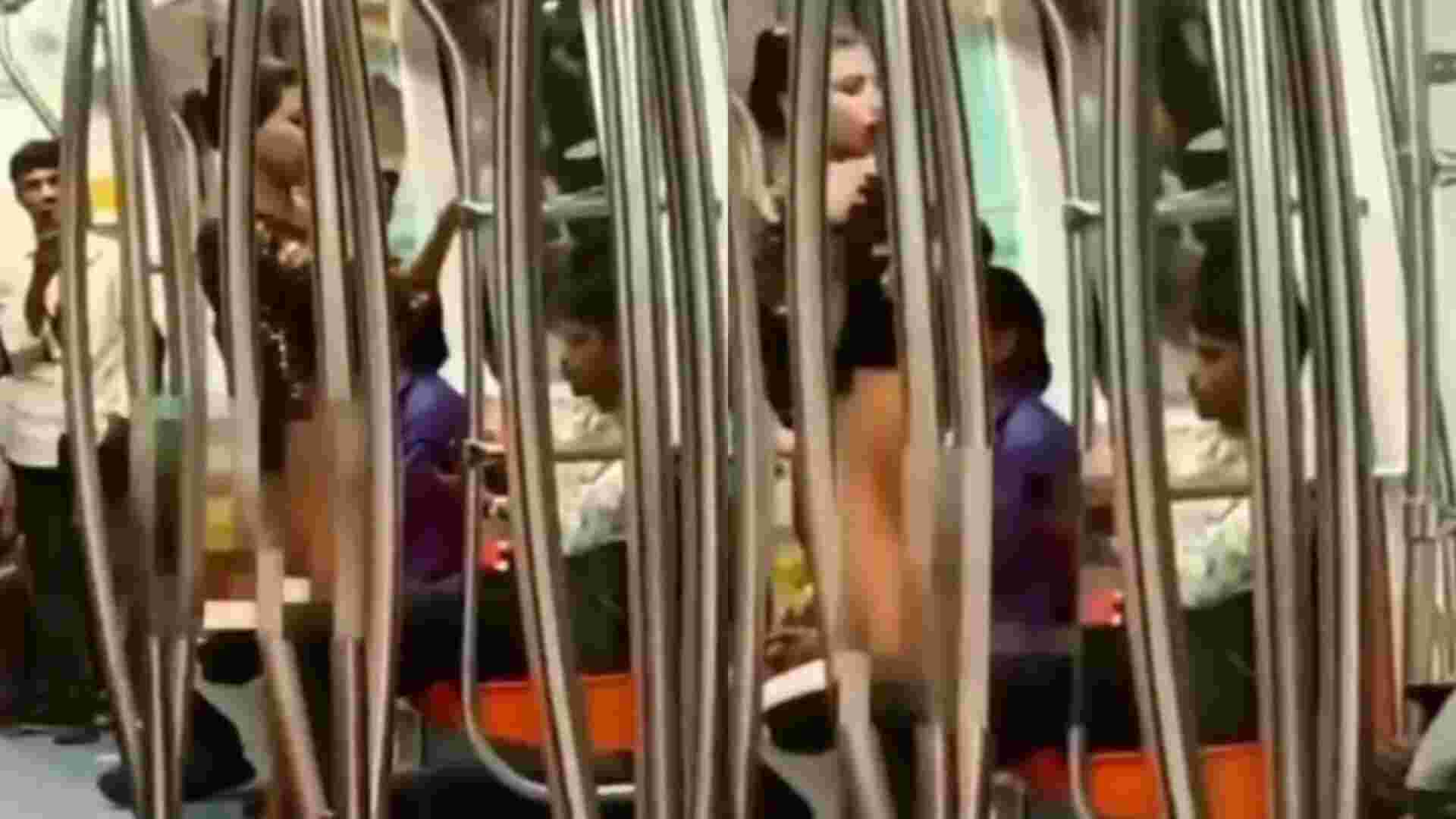 Delhi Metro Kalesh: Transgender Abuses, Flashes Self After Man Refuses to Give Money | WATCH