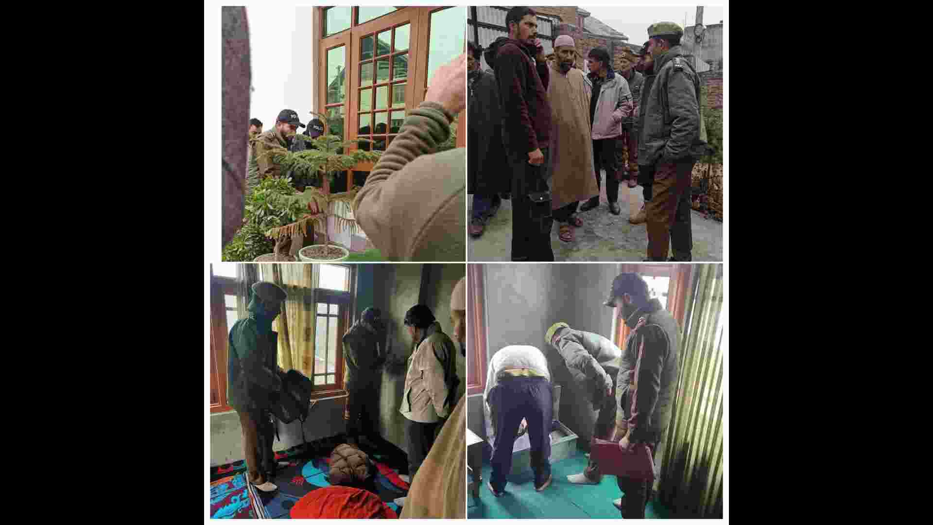 Police Raids Houses in Srinagar, Recover Incriminating Materials and Digital Devices