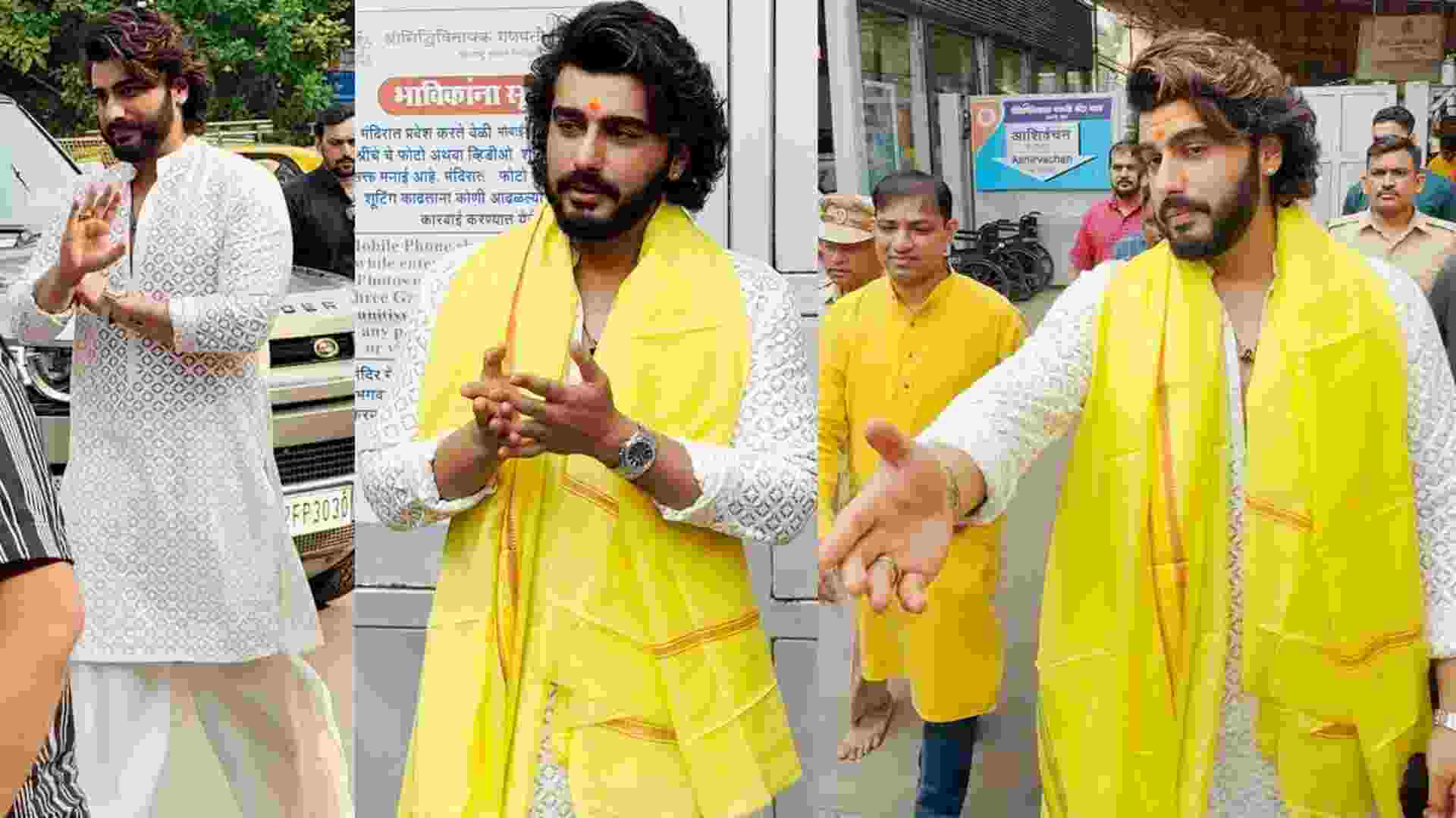 WATCH: Arjun Kapoor Visits Siddhivinayak Temple, Prepares for Villainous Role in ‘Singham Again’