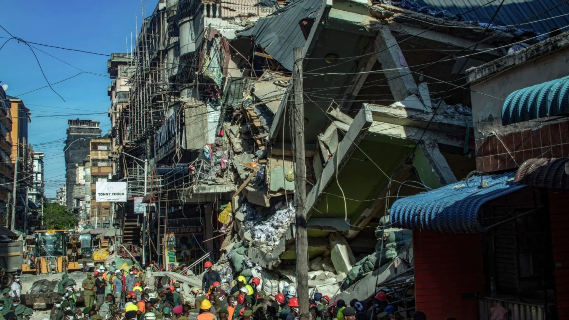 Building Collapse In Tanzania’s Dar Es Salaam Leaves Dozens Trapped, One Dead