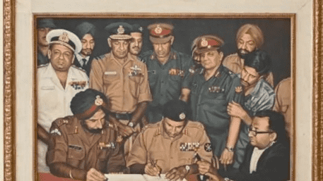 1971 Pakistan Surrender Painting Sparks Debate: Army Defends Its Placement