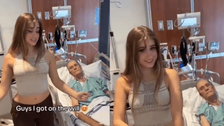 ‘I Got on the Will’: Toronto Influencer’s Dancing Next To 85 Year Old Boyfriend In Hospital Bed | WATCH