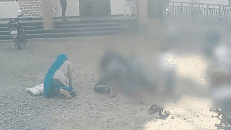 MP Farmer’s Desperate Protest: Crawls On Knees with Family Over Land Problems | WATCH