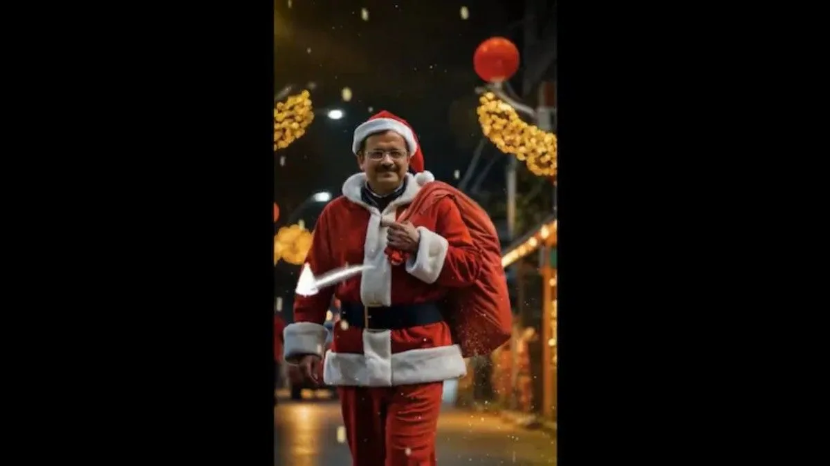 ‘Santa Kejriwal’ AAP’s AI Avatar For Christmas Greetings Goes Viral | WATCH